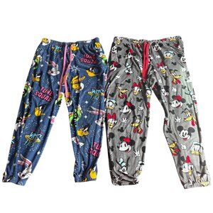 Whimsical Space Jam & Disney Nostalgic Loungewear Comfy Pants Set  L 12/14
